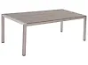 Gartentisch VERNIO 180 cm 90 cm Metall Grau