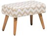 Hocker TAKOMA Baumwolle Beige