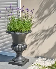 Blumenkübel KAIR 42 cm Keramik Graphitgrau_1000257