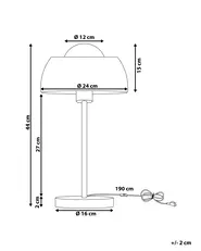 Tischlampe SENETTE Metall Schwarz / Gold_822333