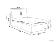 Chaiselongue VIZILLE Stoff Cremeweiß_955850