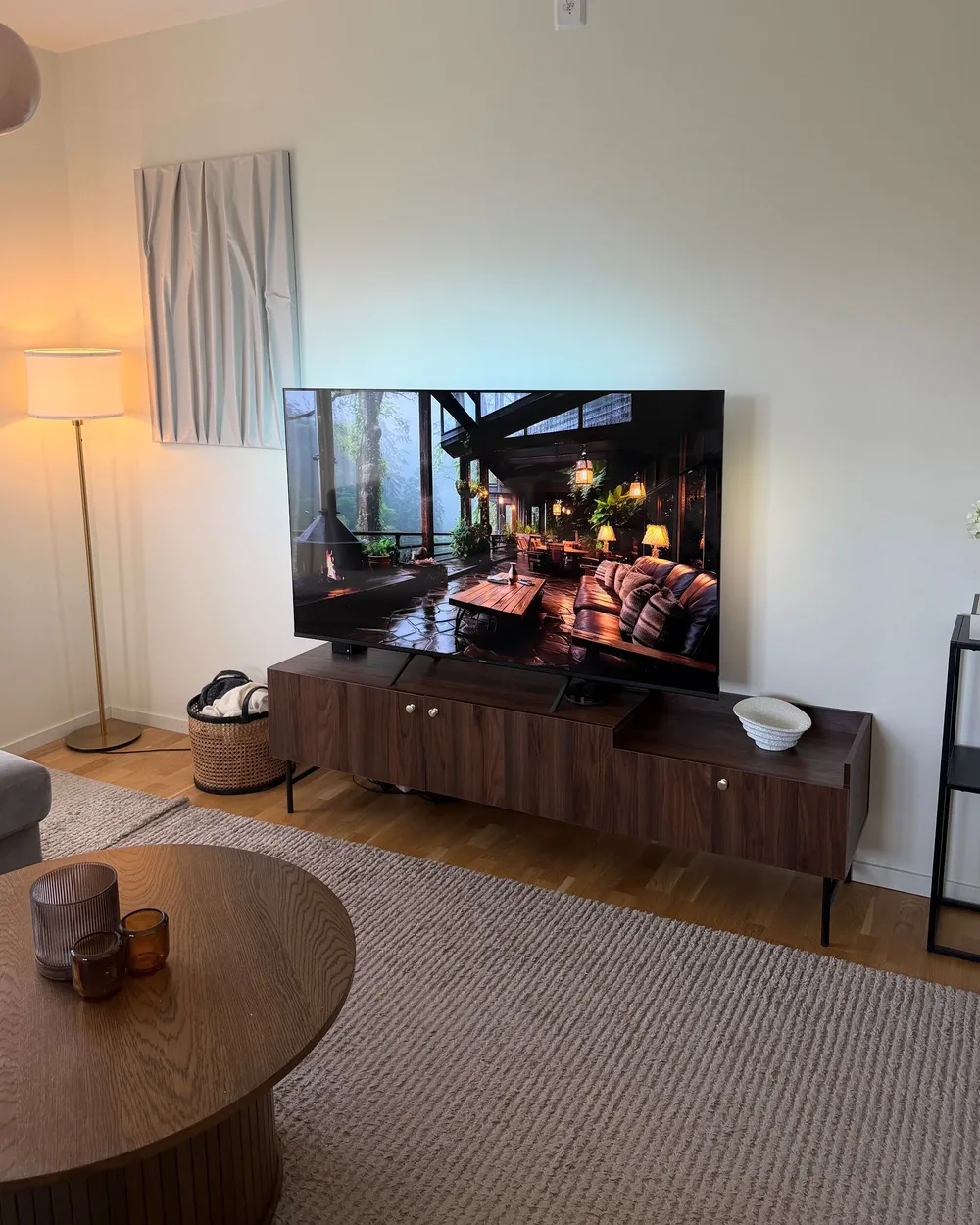 TV-Möbel LISMORE Dunkelbraun_1107901