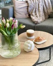 Couchtisch 3er Set MELODY Hellbraun_846289