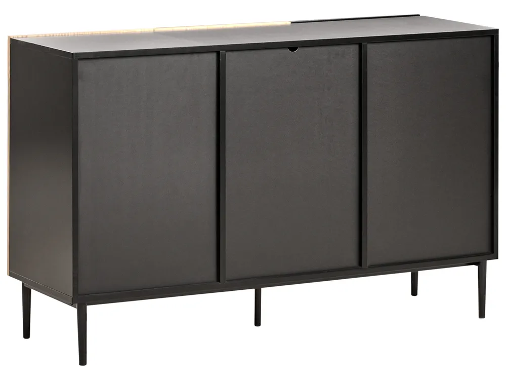 Schrank BLYTHE Naturfarbene Esche Schwarz_968792