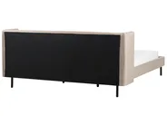 Krevet Samet ARETTE 180 x 200 cm Sivo-bež_875232