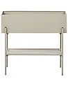 Blumentopf mit Beinen VINCA 70 cm Metall Beige
