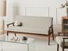 Sofa 3-Sitzer ESRUM Stoff Dunkelbraun / Grau