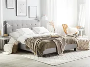 Bed Fabric LA ROCHELLE 180 x 200 cm (EU Super King) Light Grey_707649