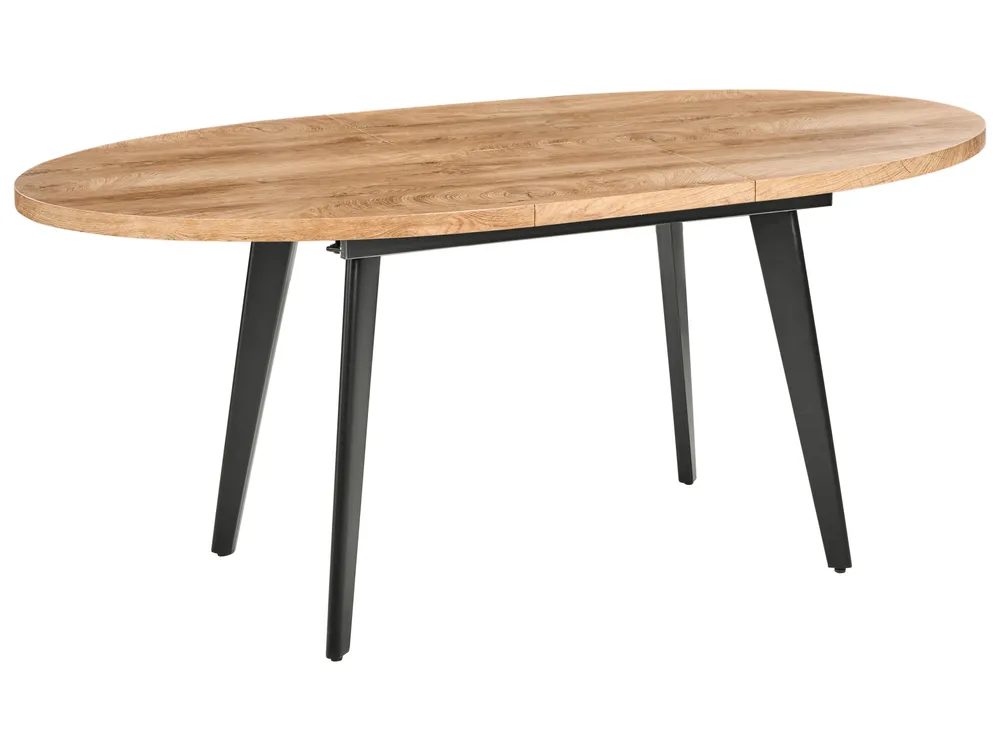 Extending Dining Table DUTTON Brown 140/180 cm 90 cm
