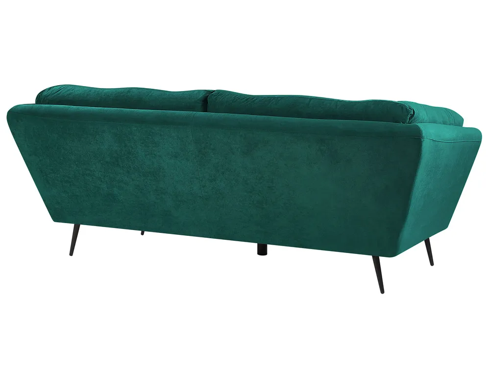 Sofa 3-Sitzer LENVIK Samtstoff Smaragdgrün_784784
