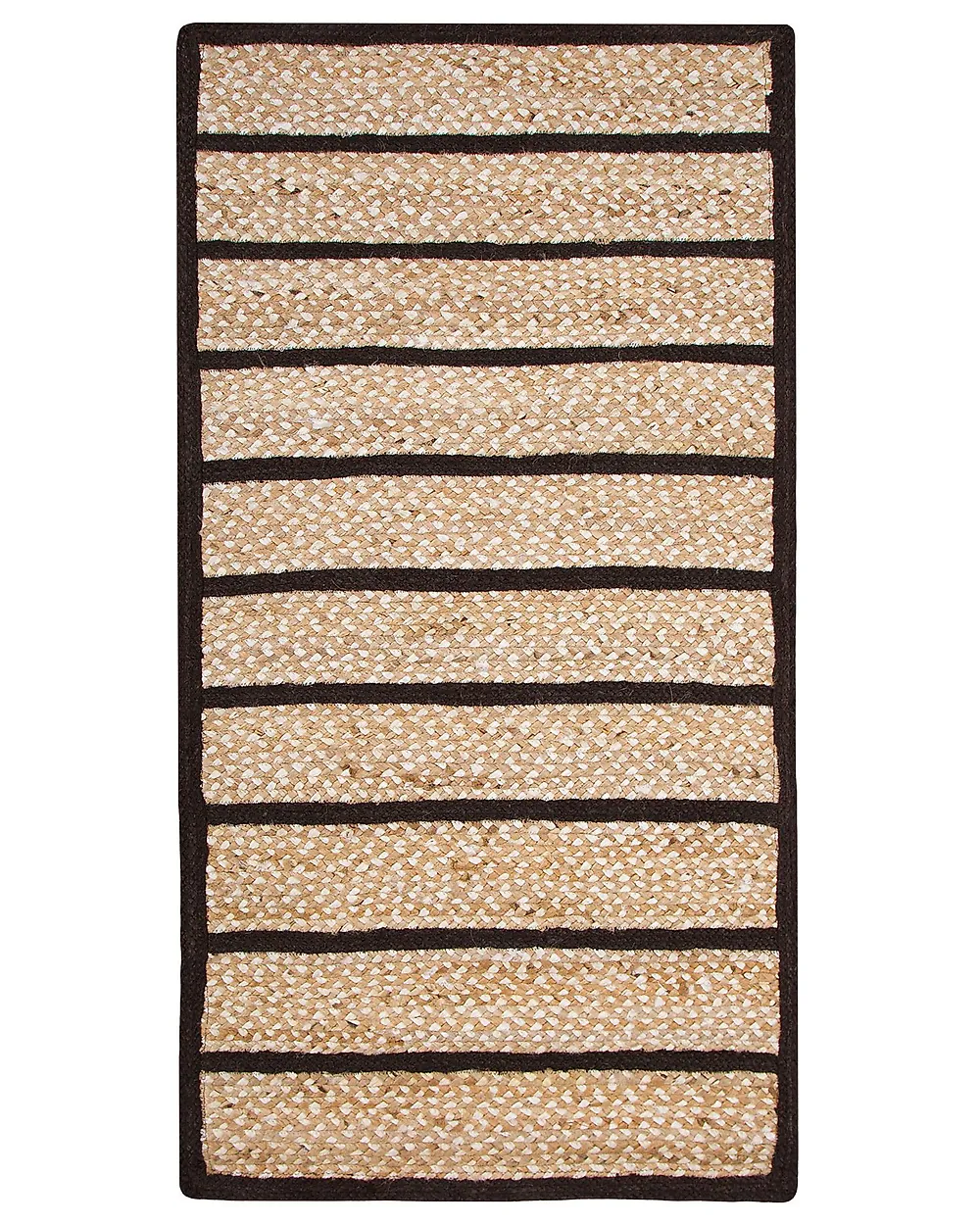 Teppich KARADONA Beige 80 x 150 cm Jute
