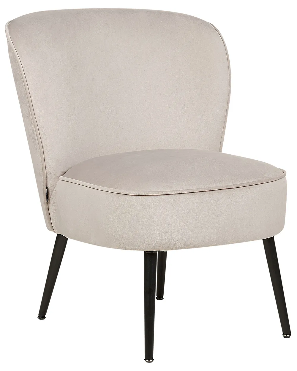 Sessel VOSS Samtstoff Taupe