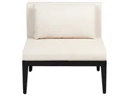 Garden Corner Sofa with Table 4 Seater BRACCIANO Certified Acacia Wood Light Beige Right Hand_955499