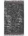 Rug HANLI Dark Grey 160 x 230 cm Viscose