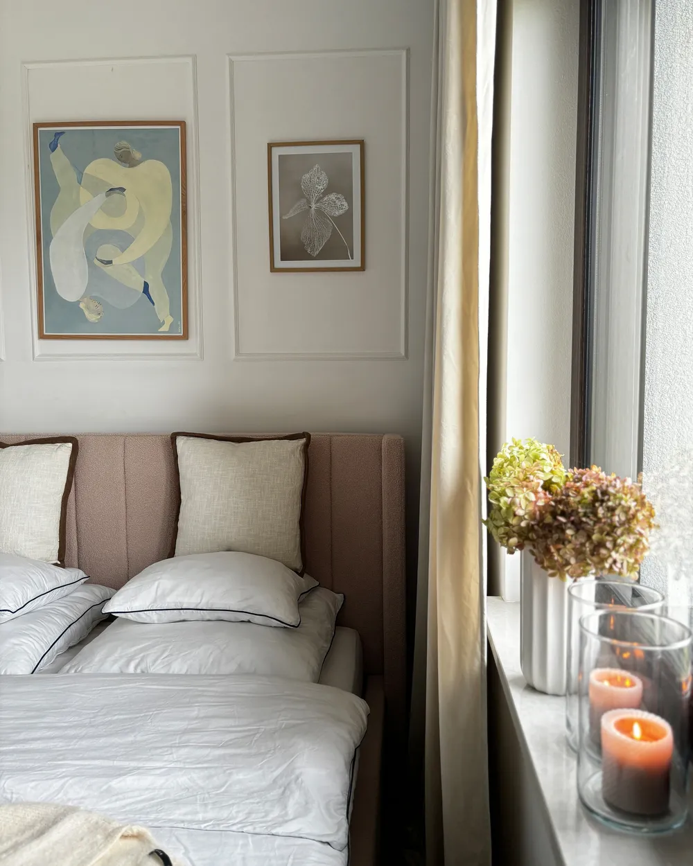 Bett mit Lattenrost Samtstoff VILLETTE 180 x 200 cm Beige_952497
