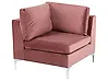 Eckmodul EVJA Samtstoff Rosa
