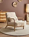 Sessel SKOVDE Webpelz Hellbeige