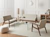 Sofa Set 6-Sitzer ESRUM Stoff Dunkelbraun / Grau