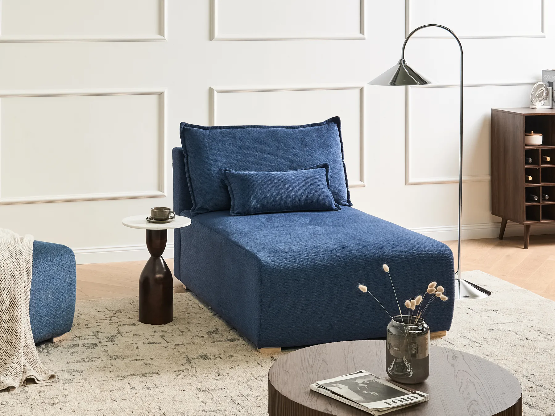 Chaiselongue NERBO Stoff Blau_1034889