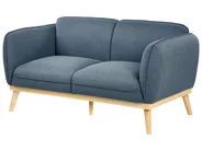 Living Room Set 5 Seater LJUNG Fabric Blue_1076591