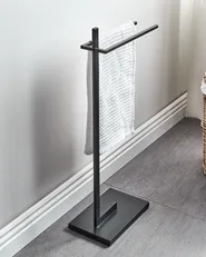 Towel Stand SELVA Metal Black_874718