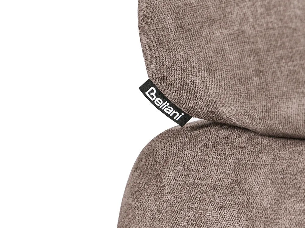 Sofa 3 Seater HOVDEN Fabric Brown_1072536