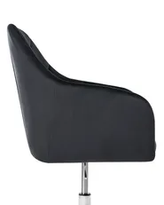 Schreibtischstuhl VELORIA Samtstoff Schwarz_1062111