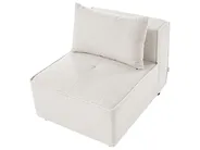 Modul Ecksofa 4-Sitzer AXEBO Bouclé Cremeweiß linksseitig_1075604