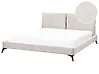 Bett mit Lattenrost Cord MELLE 180 x 200 cm Hellbeige