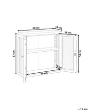 Wandschrank HARLYN 60 cm Metall Beige_1158615