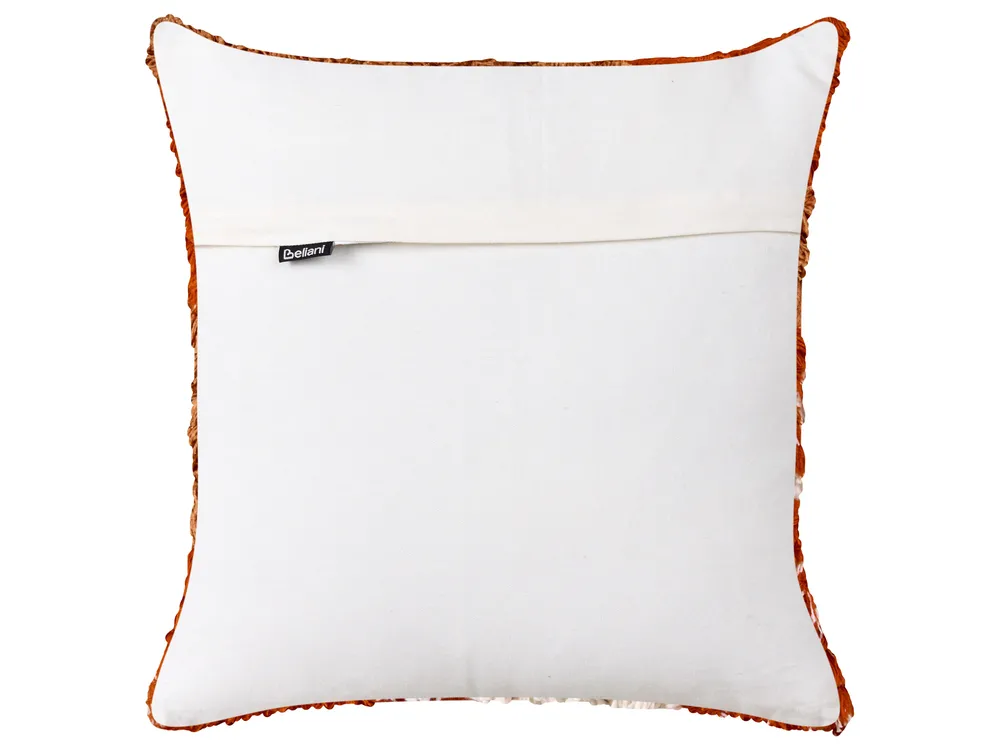 Dekokissen 2er Set SAGENIA 45 x 45 cm Baumwolle Orange Abstraktes Muster_940087