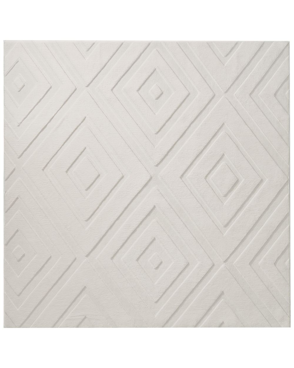 Rug BORAH Off-White 160 x 160 cm