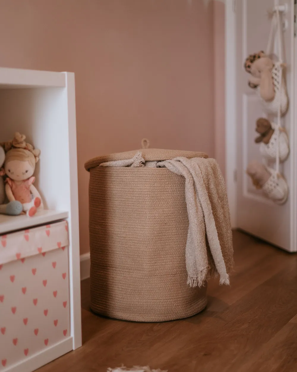 Aufbewahrungskorb SILOPI Baumwolle Beige_1114854