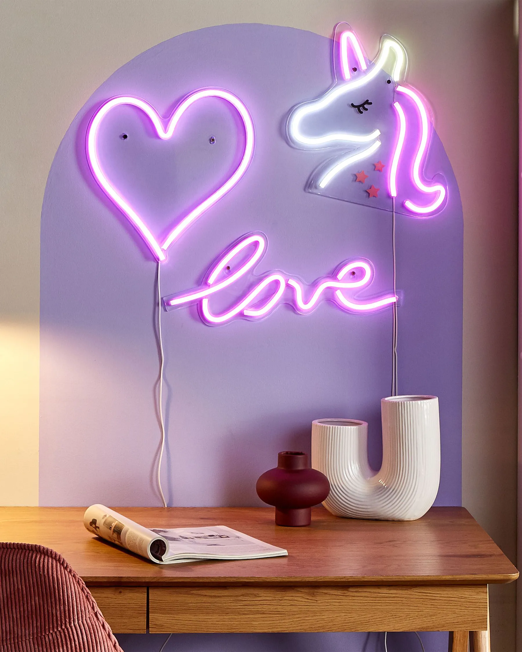 LED Neonlicht 3er Set SUSIE Rosa_847790