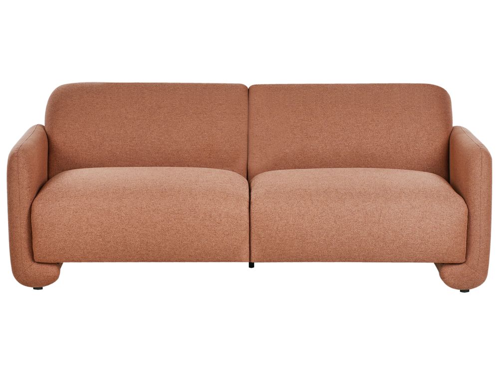 Sofa 3 Seater SALAND Fabric Golden Brown