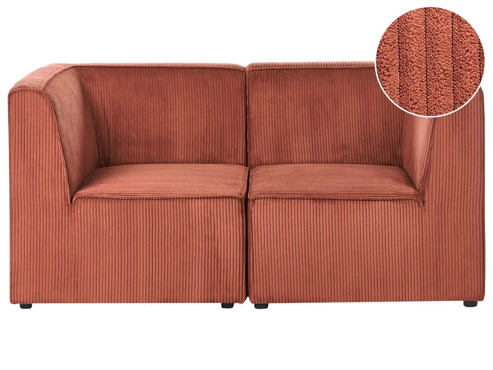 Sofa 2-Sitzer LEMVIG Cord Goldbraun