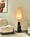 Stehlampe SELB Keramik Schwarz
