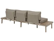 Garden Lounge Set with Table 5 Seater FIVIZZANO Acacia Wood Beige_1161053