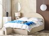 Bett mit Stauraum VAUCLUSE Bouclé Beige 140 x 200 cm