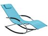 Schaukel-Sonnenliege CARANO Metall Türkis