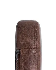 Dining Chair YORKVILLE Faux Leather Dark Brown_1078901
