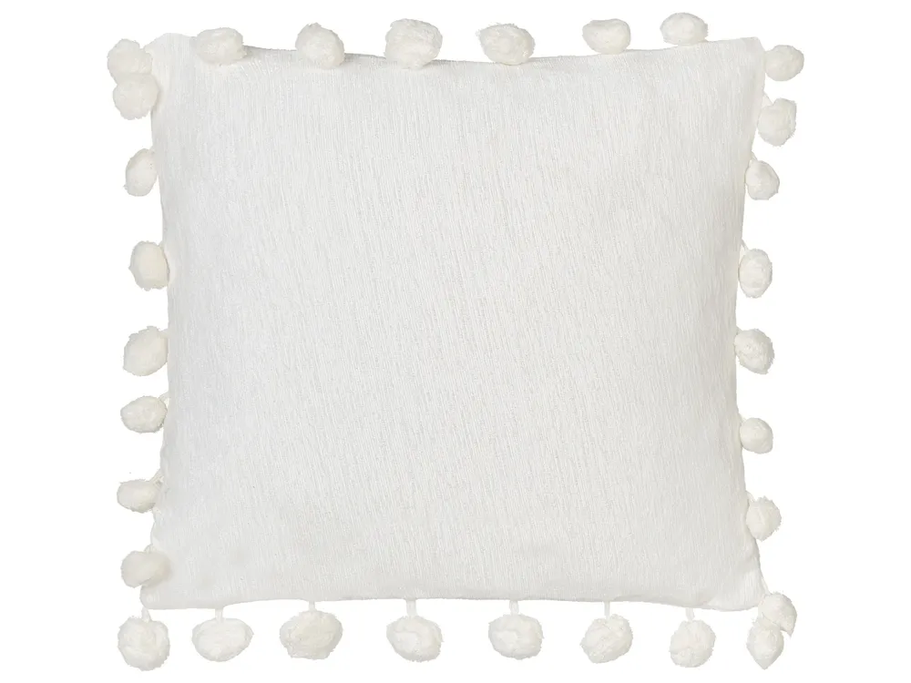 Dekokissen 2er Set JASMINE 45 x 45 cm Weiß Ohne Muster_914064