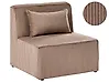 Sesselmodul LEMVIG Cord Dunkelbeige