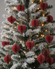 Weihnachtsbaumschmuck 18er Set SUSA Papier Rot_1084992