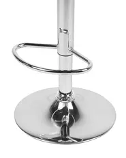 Set mit 2 Barstühlen PEORIA drehbar Kunstleder Weiß_743380