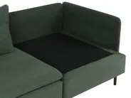 Modul Ecksofa 3-Sitzer EGERIS Cord Dunkelgrün rechtsseitig_1067194