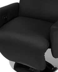 Relaxfauteuil PRIME inclusief voetensteun Kunstleer Zwart_709146