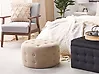 Pouf TAMPA Samtstoff Sandbeige