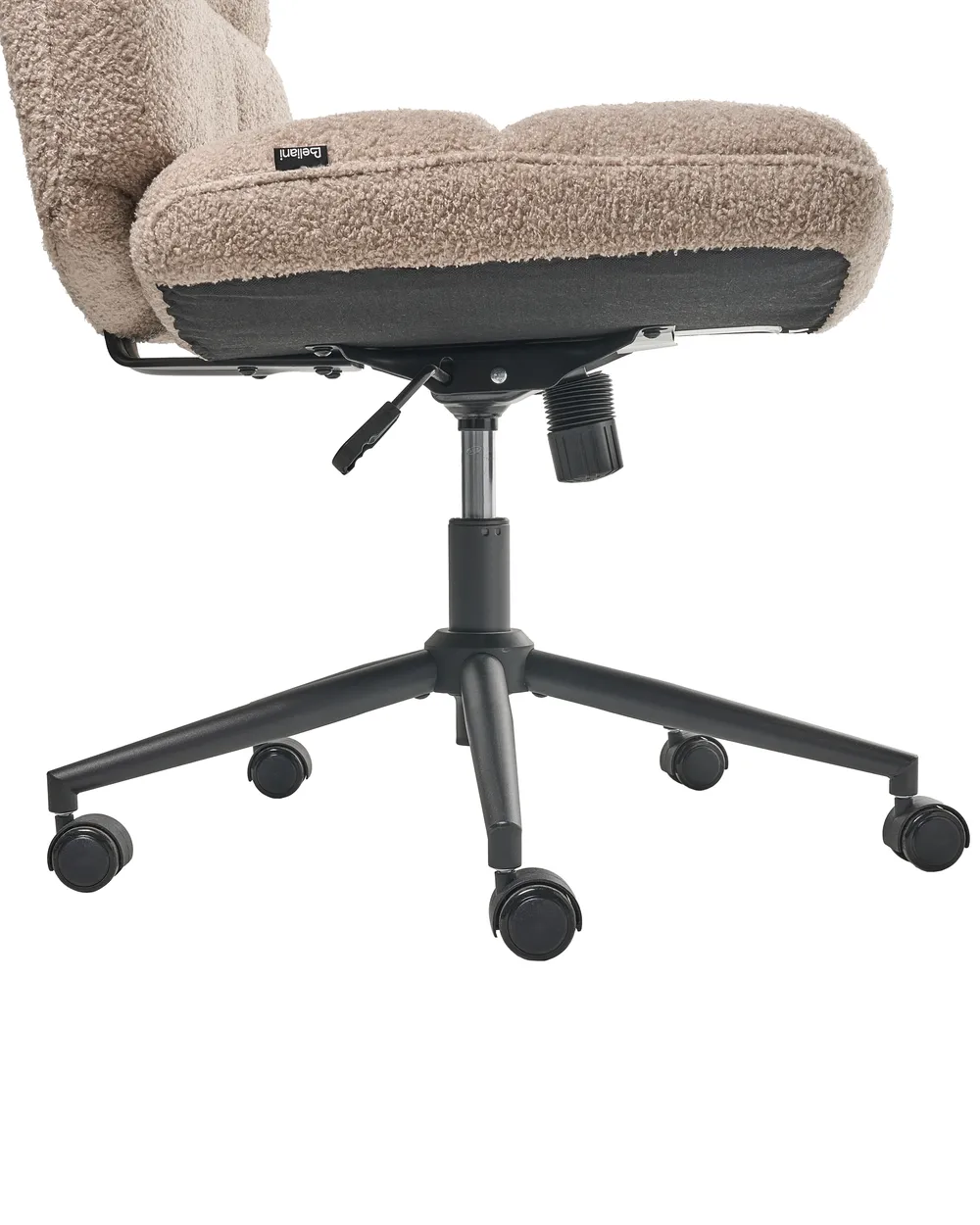 Desk Chair CATLIN Boucle Beige - Beliani.be