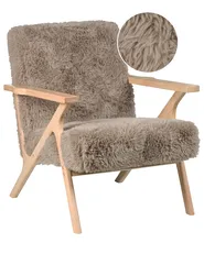 Armchair KISA Faux Fur Taupe_1019287